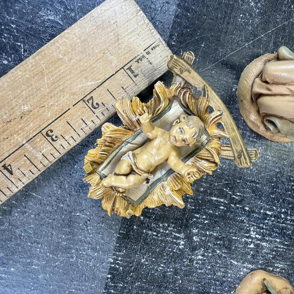 Vintage Fontanini Nativity Set 1983 Depose Italy 4 PC Set Italy Figurine - Picture 11 of 11